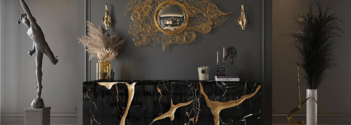 It’s a luxury entryways with a Lapiaz Portoro Marble by Boca Do Lobo