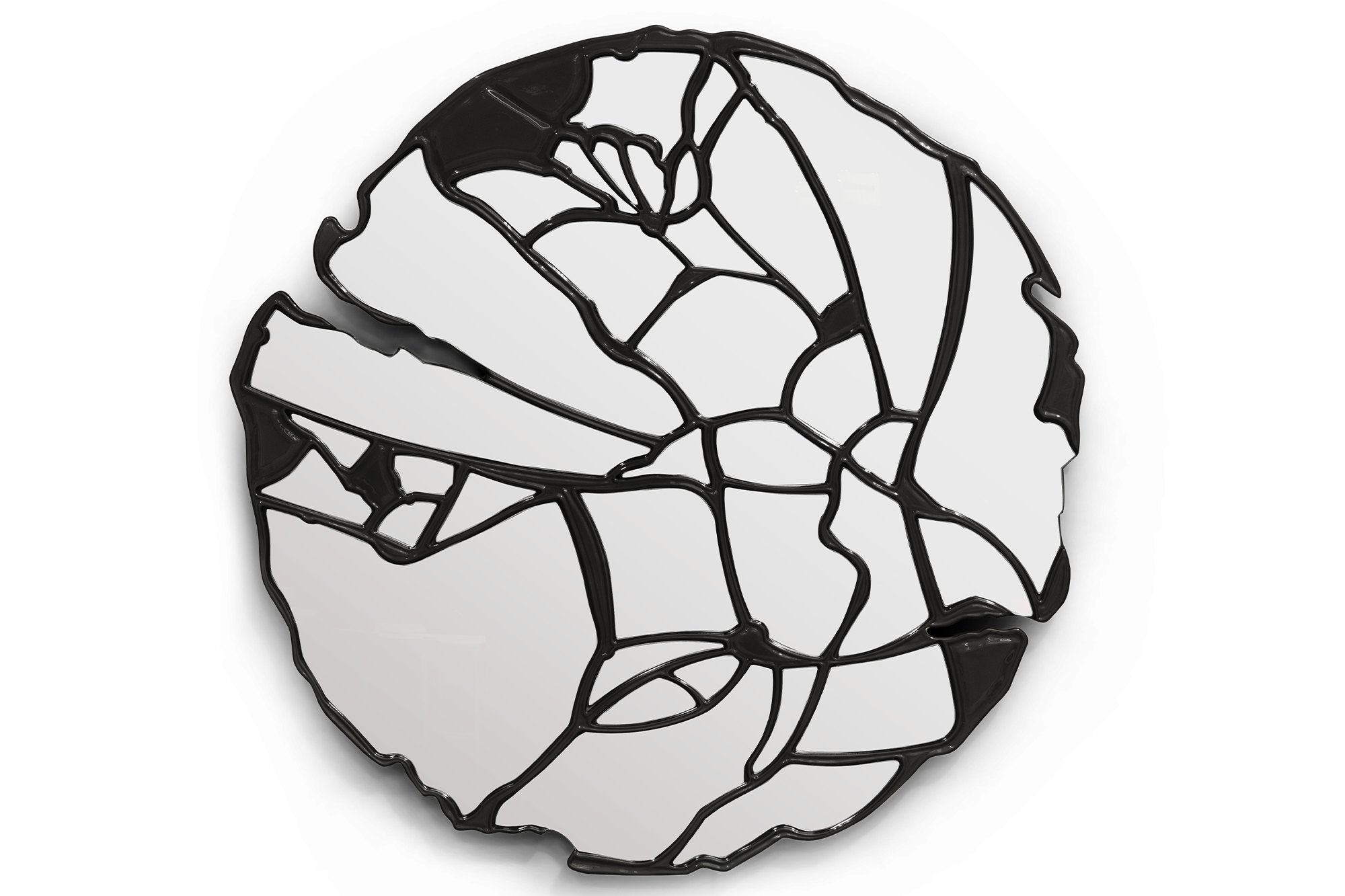 It’s a luxury entryways with a black Glance Mirror by Boca Do Lobo